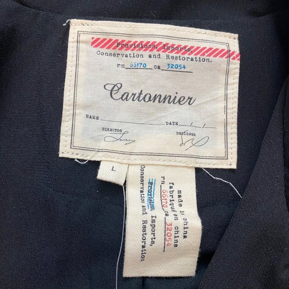 Anthropologie Cartonnier Black River Road Drape Vest NWT - Picture 10 of 13